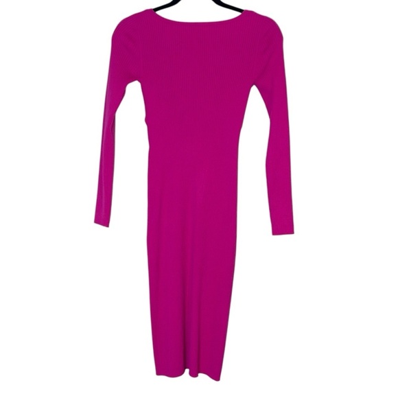 Aritzia Wilfred Gabrielle Dress- Pink Ribbed Sweater Dress- Size Small - Picture 9 of 13